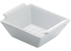 Coupelle carré blanc porcelaine culinaire 6 cm Bombay - REVOL Clearance