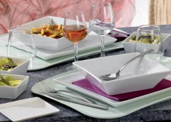 Coupelle carré blanc porcelaine 9 cm Edina - PRO.MUNDI New