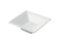 Coupelle carré blanc porcelaine 8 cm - PRO.MUNDI New