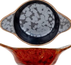 Coupelle cocotte brun porcelaine Ø 10 cm Elements Maroon - PROOF