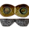 Coupelle double argent porcelaine Elements Mineral - PROOF Hot