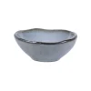 Coupelle organique rond bleu grès émaillé Ø 8,3 cm Sky - PRO.MUNDI Online