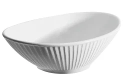 PILLIVUYT Coupelle ovale blanc porcelaine culinaire 16 cm Plisse Outlet