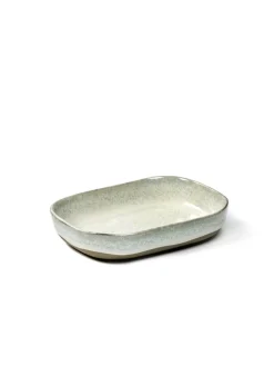 SERAX Coupelle rectangulaire ivoire grès émaillé 14,5x10,5 cm Merci Best