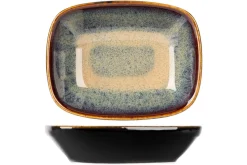 Coupelle rectangulaire noir porcelaine 10 cm Bogota - PROOF