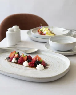 ACCOLADE Coupelle rond beige grès émaillé Ø 12 cm Aurora Hot