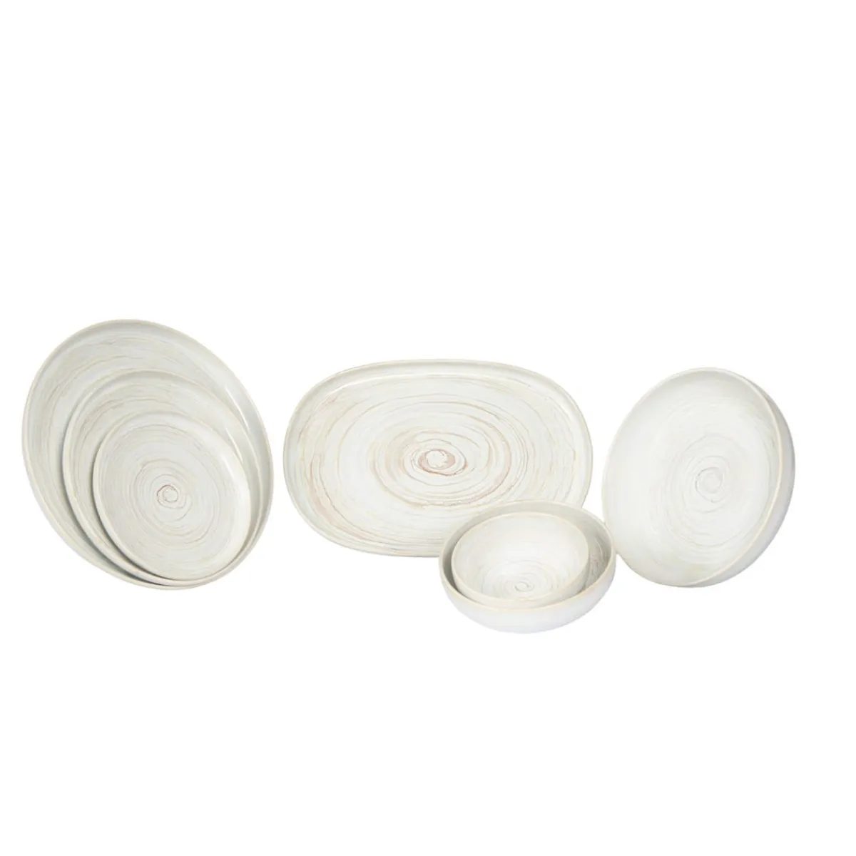 ACCOLADE Coupelle rond beige grès émaillé Ø 12 cm Aurora Hot