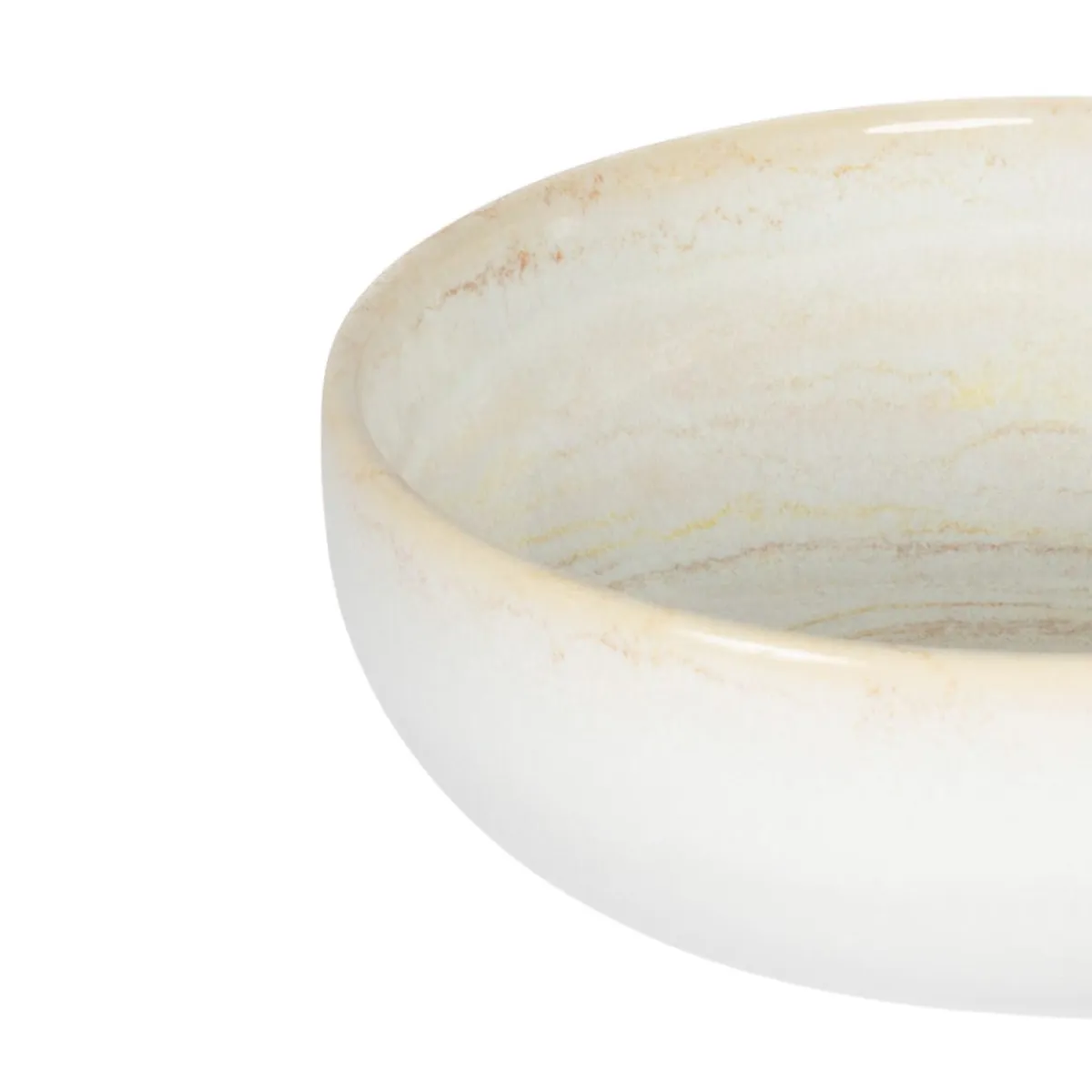 ACCOLADE Coupelle rond beige grès émaillé Ø 12 cm Aurora Hot