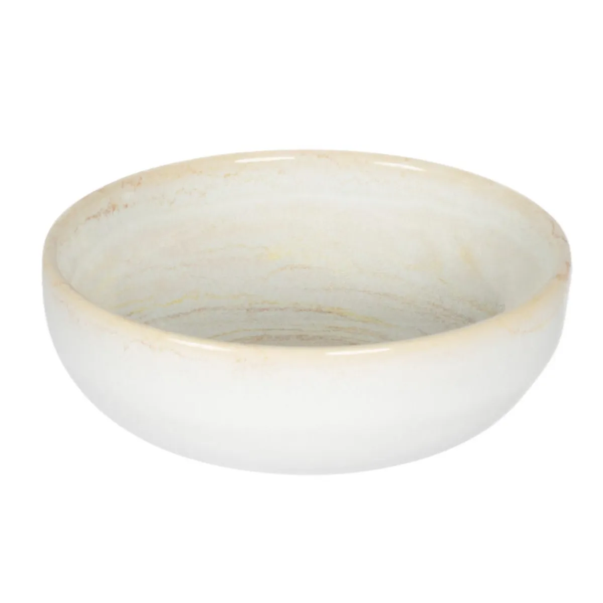 ACCOLADE Coupelle rond beige grès émaillé Ø 12 cm Aurora Hot