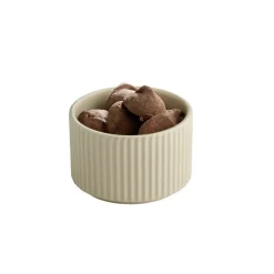 Coupelle rond beige porcelaine Ø 9 cm The Grid - APS