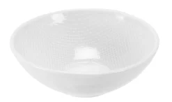 Coupelle rond blanc grès émaillé Ø 13,5 cm Linen - PRO.MUNDI New