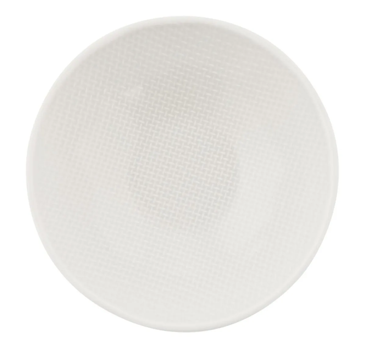 Coupelle rond blanc grès émaillé Ø 13,5 cm Linen - PRO.MUNDI New