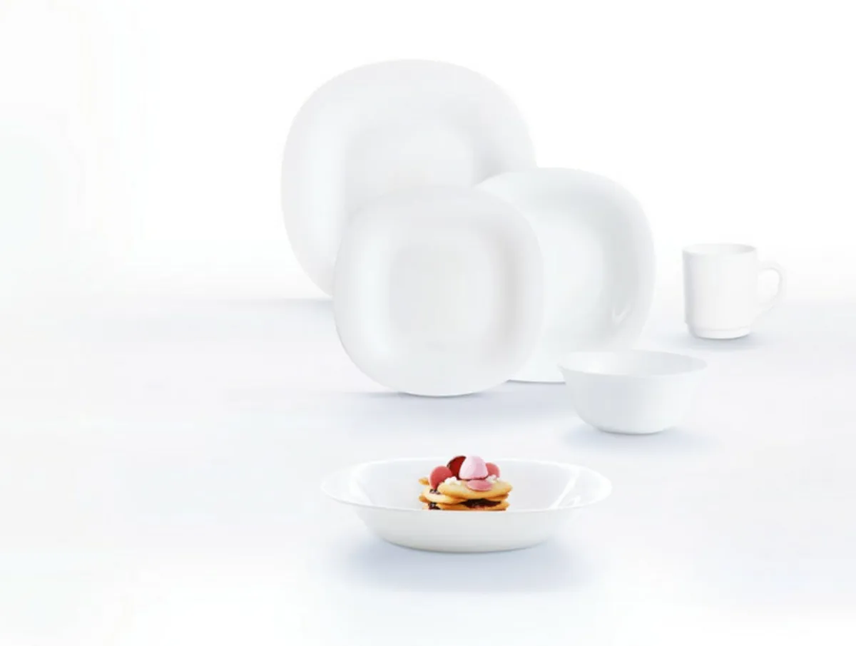 LUMINARC Coupelle rond blanc verre opal Ø 12 cm Carine Discount