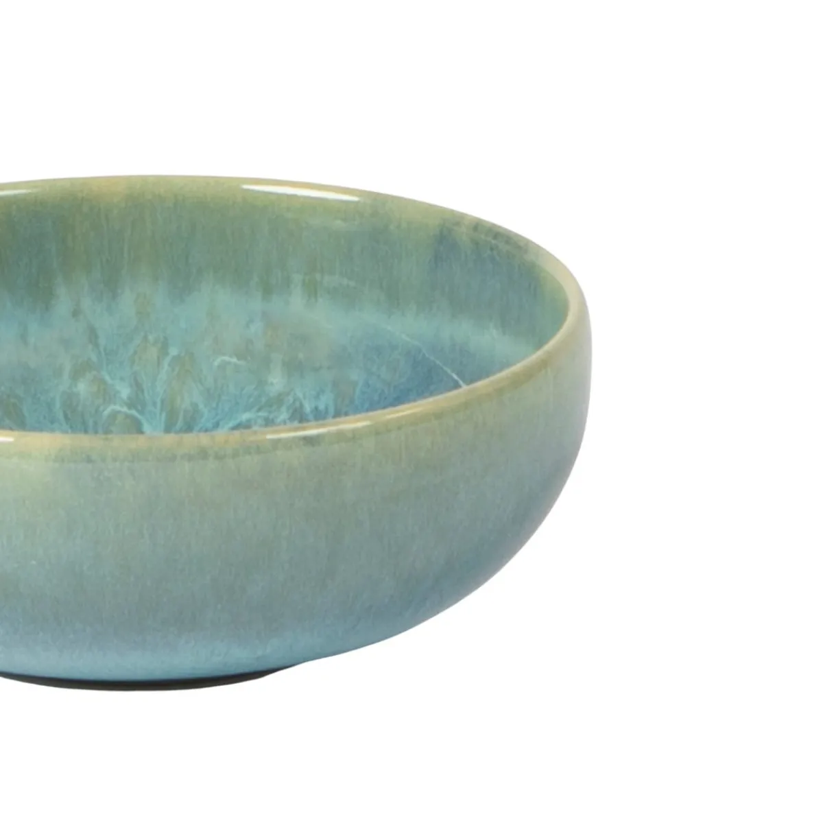 ACCOLADE Coupelle rond bleu grès émaillé Ø 12 cm Magic Hot
