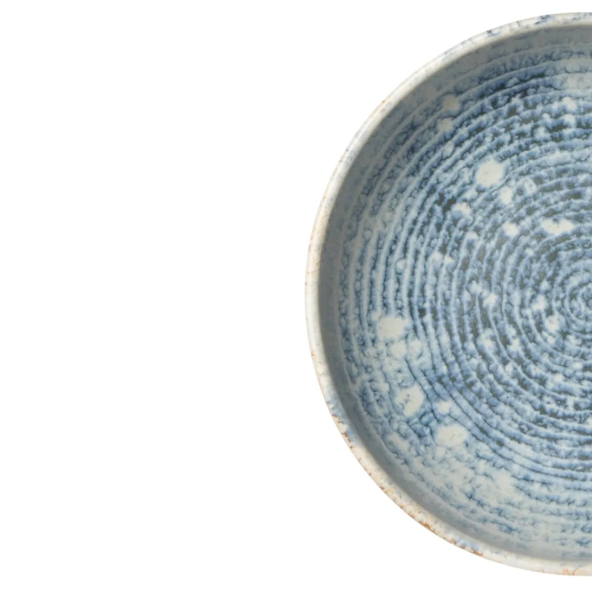 ACCOLADE Coupelle rond bleu grès émaillé Ø 16 cm Ice Sale