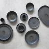 Coupelle rond brun grès émaillé Ø 12 cm Tornado - ACCOLADE Discount