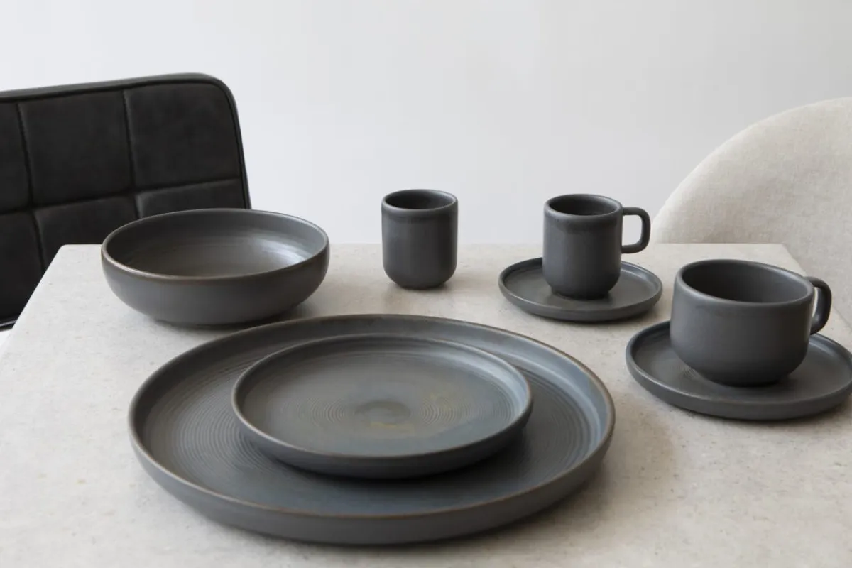 Coupelle rond brun grès émaillé Ø 12 cm Tornado - ACCOLADE Discount
