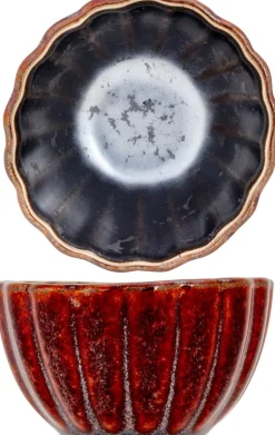 PROOF Coupelle rond brun porcelaine Ø 7 cm Elements Maroon