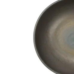 ACCOLADE Coupelle rond gris brun grès émaillé Ø 12 cm Enigma Clearance