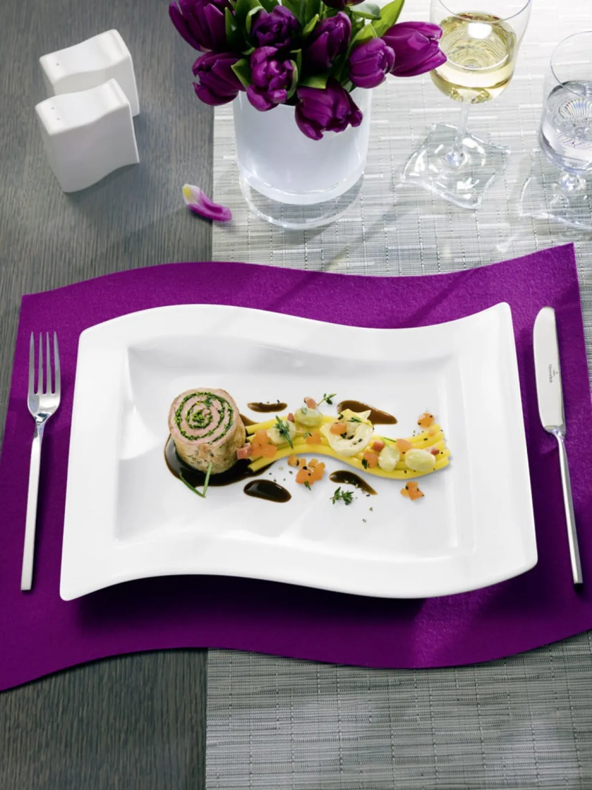 VILLEROY & BOCH Coupelle rond ivoire porcelaine New Wave Clearance