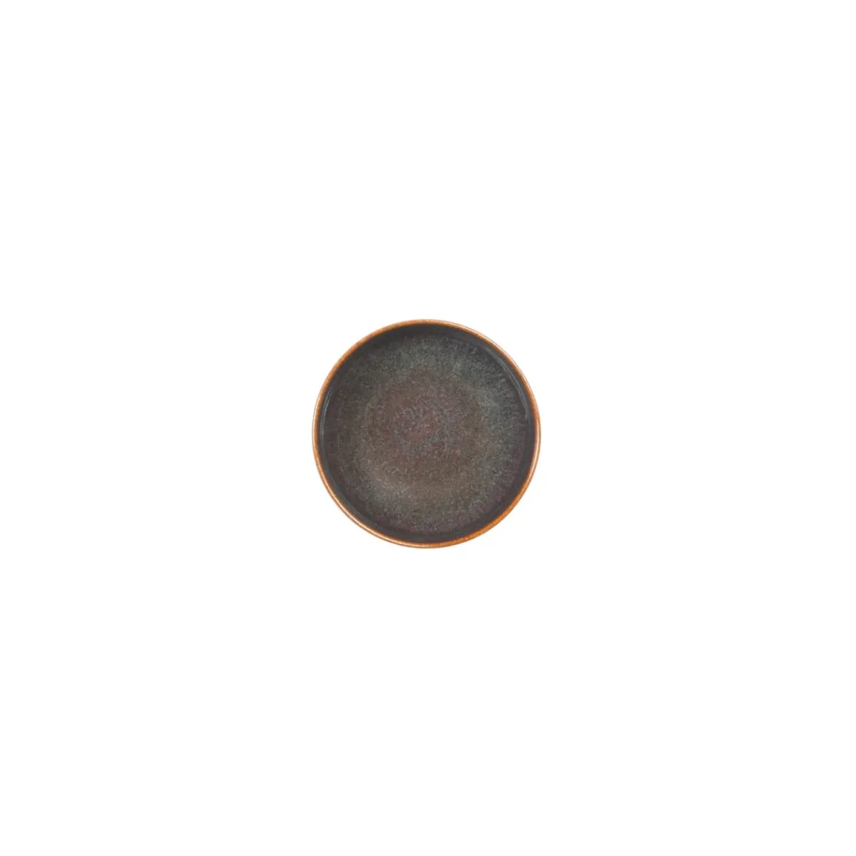 Coupelle rond Marron Bleu grès émaillé Ø 12 cm Amber - ACCOLADE Best