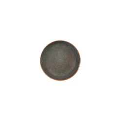 Coupelle rond Marron Bleu grès émaillé Ø 16 cm Amber - ACCOLADE New