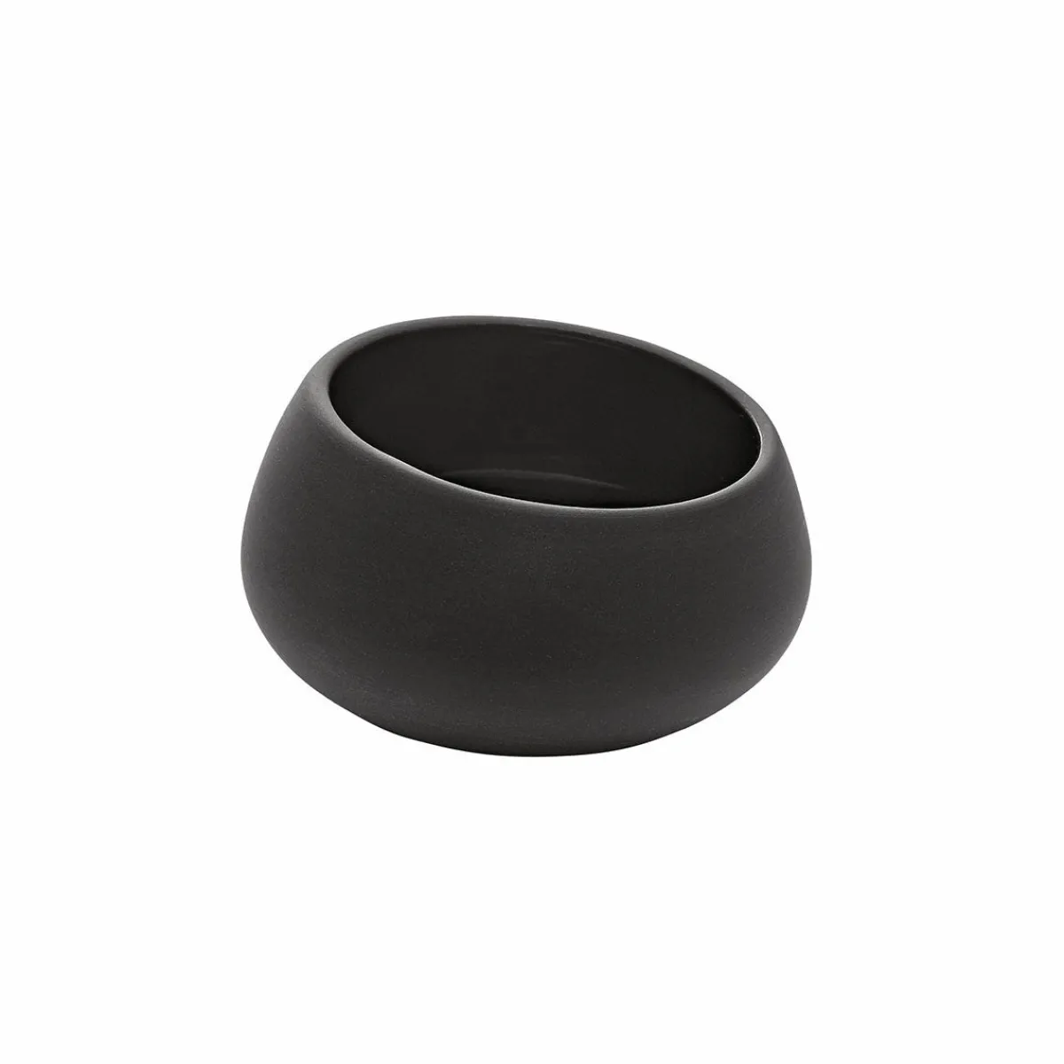 DEGRENNE Coupelle rond noir grès émaillé Ø 7,3 cm Bahia Clearance