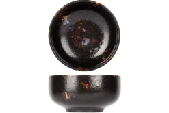 PROOF Coupelle rond noir porcelaine Ø 7 cm Etna New