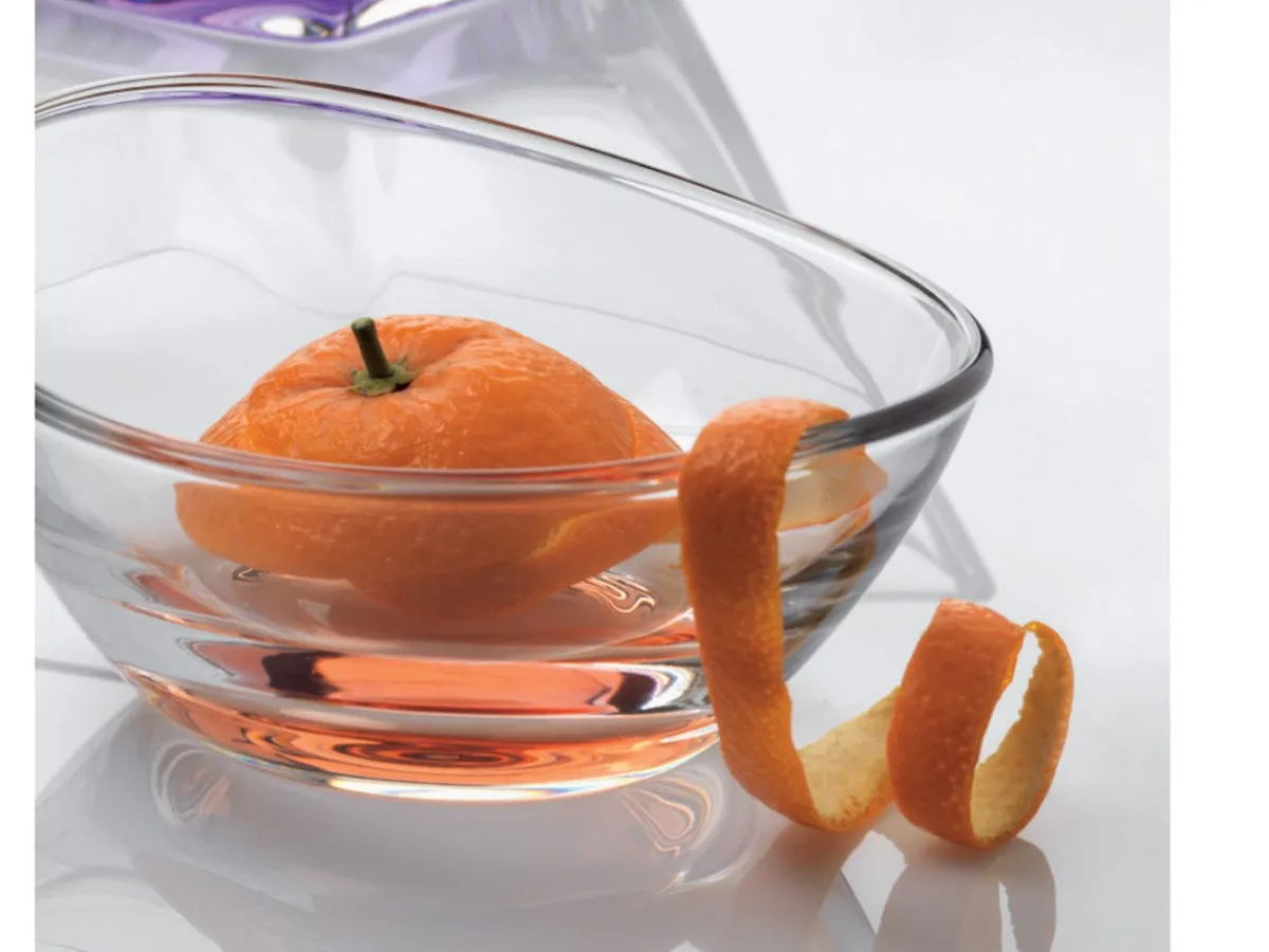 VIDIVI Coupelle rond transparent verre Ø 13 cm Papaya Hot