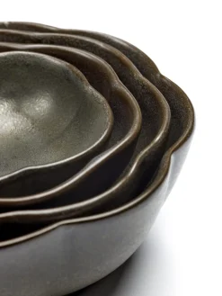 SERAX Coupelle rond vert grès émaillé Ø 9 cm Inku Best