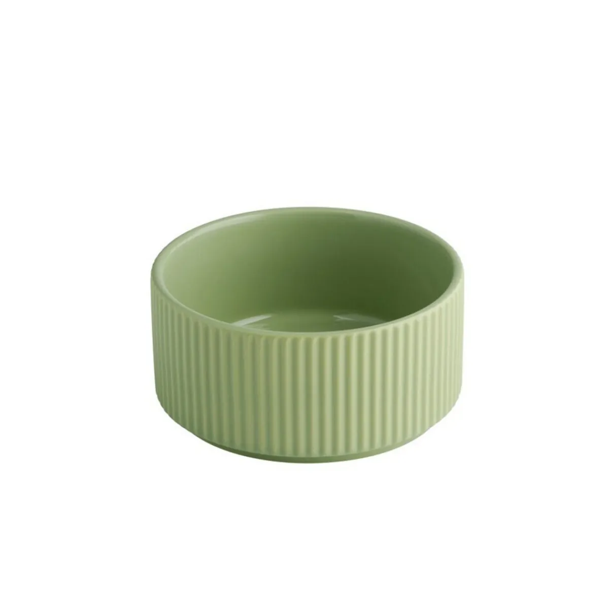 Coupelle rond vert porcelaine Ø 12,5 cm The Grid - APS Sale