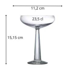 NUDE Coupe verre cristallin 23,5 cl Big Top Online