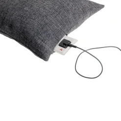 MONTANDOR Coussin chauffant infrarouge avec batterie rectangulaire gris foncé 60x40 cm