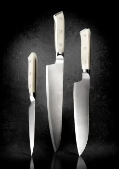 Couteau chef 25 cm acier ABS unie Damas 67 - DEGLON Outlet