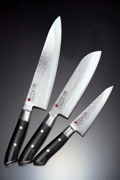 Couteau chef 20 cm acier plastique unie Hammered - KASUMI Outlet