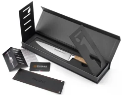 32 DUMAS Couteau chef 20 cm inox bois unie Signature Chene Vert Sale