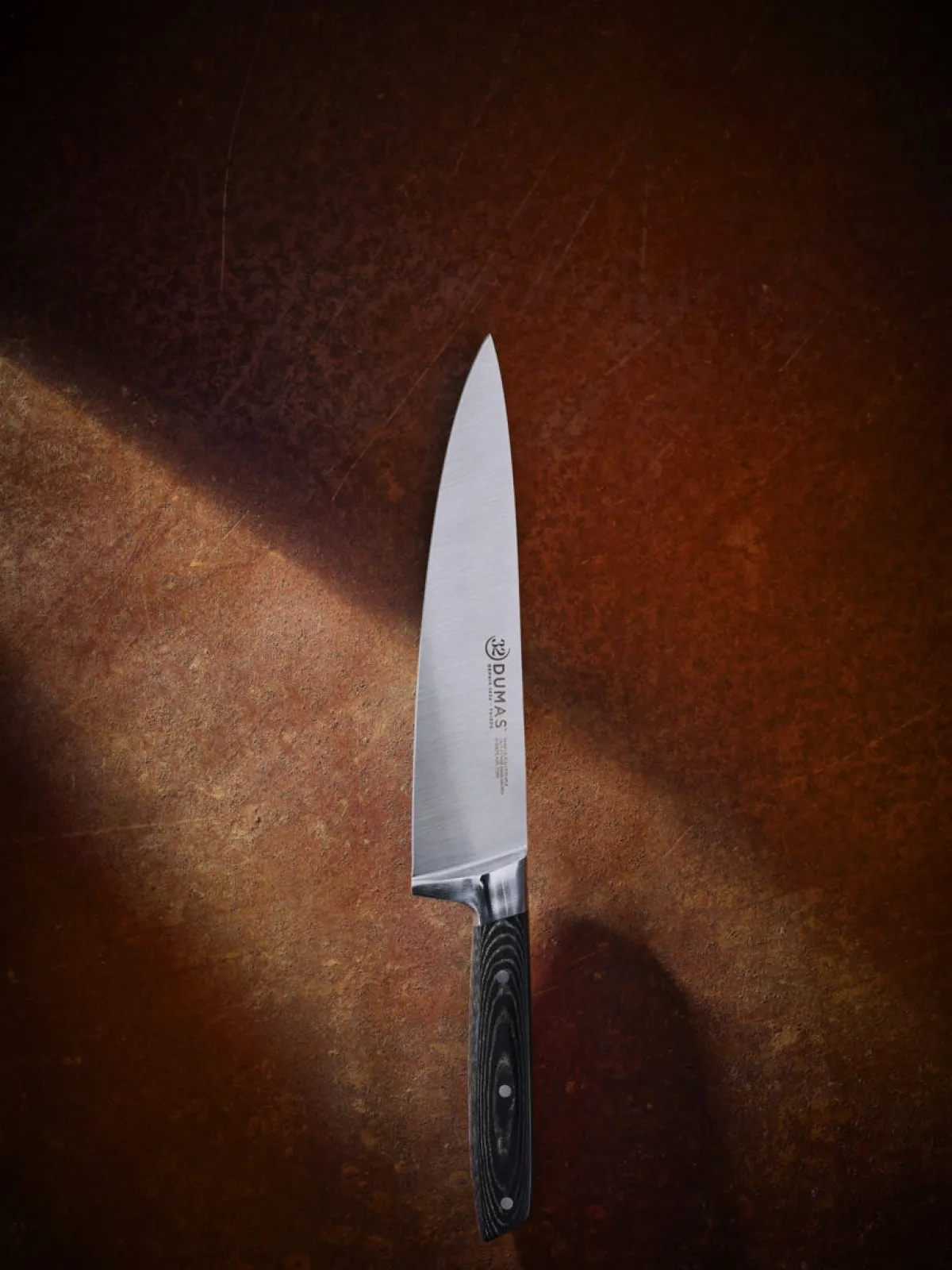Couteau chef 15 cm inox plastique unie Signature Micarta - 32 DUMAS Hot