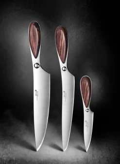 Couteau à découper 19 cm inox palissandre unie Generation Y - DEGLON Discount