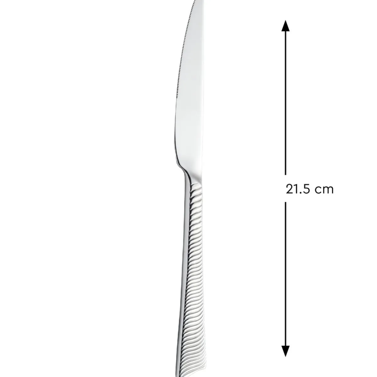 PRO.MUNDI Couteau à dessert monobloc 21,5 cm Wave Cisele New
