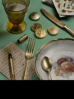 Couteau à dessert monobloc or 20,2 cm Settecento - PINTINOX Online
