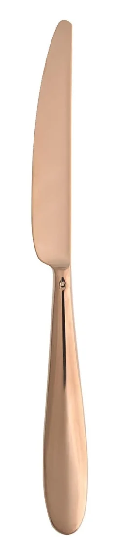 Couteau de table monobloc cranté cuivre 21,5 cm Anzo Pvd Cuivre - ETERNUM Outlet