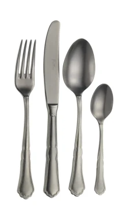 PINTINOX Couteau de table monobloc noir 22,7 cm Settecento Sale