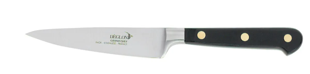 Couteau d'office 10 cm inox bois compressé unie Grand Chef - DEGLON Outlet