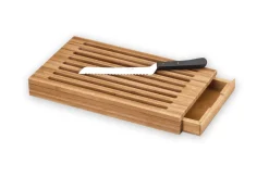 DEGLON Couteau et planche à pain avec clayette bambou 41,3x23,6x5,5 cm Outlet