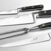 Couteau éminceur 25 cm inox bois compressé unie Grand Chef - DEGLON Clearance