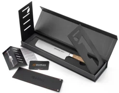Couteau nakiri 17 cm inox bois unie Signature Chene Vert - 32 DUMAS