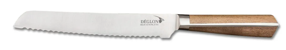 Couteau à pain 20 cm inox bois crantée High Woods - DEGLON Sale