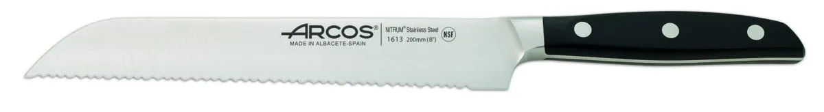 Couteau à pain 20 cm inox POM crantée Manhattan - ARCOS Clearance