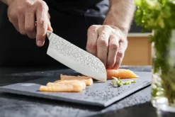 Couteau santoku 18 cm inox POM unie Okito - PRO.COOKER