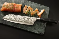 Couteau santoku 18 cm inox POM unie Okito - PRO.COOKER